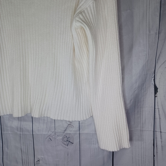Sincerely Jules Off White Ribbed Button-Up Cardigan NWT - Picture 9 of 13